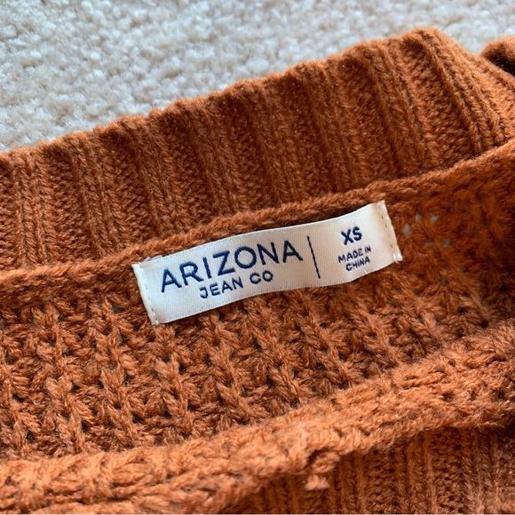 Arizona Jean Co. | Knit Sweater | BURNT ORANGE - X-SMALL - Picture 4 of 8